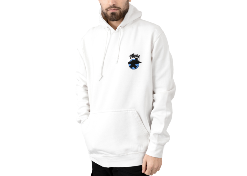 Stussy Surfman Dot Pigment Pullover Hoodie - Natural